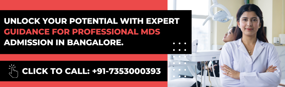 MDS admission in Bangalore banner